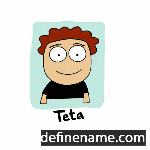 cartoon of the name Tefta