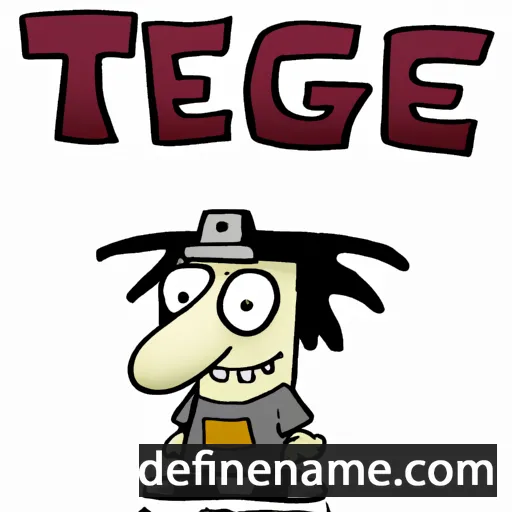 cartoon of the name Tege