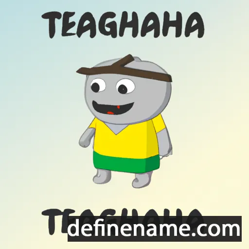 cartoon of the name Tegshbadrakh