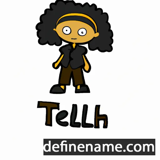 cartoon of the name Tehillah