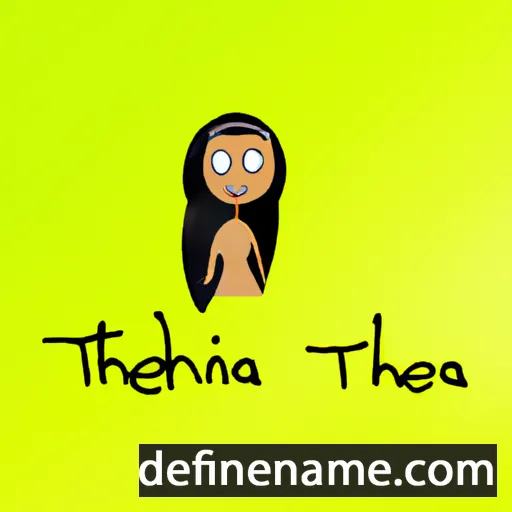 cartoon of the name Tehina