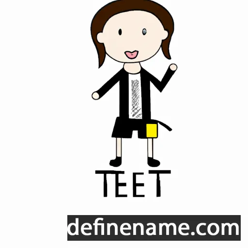 cartoon of the name Tei