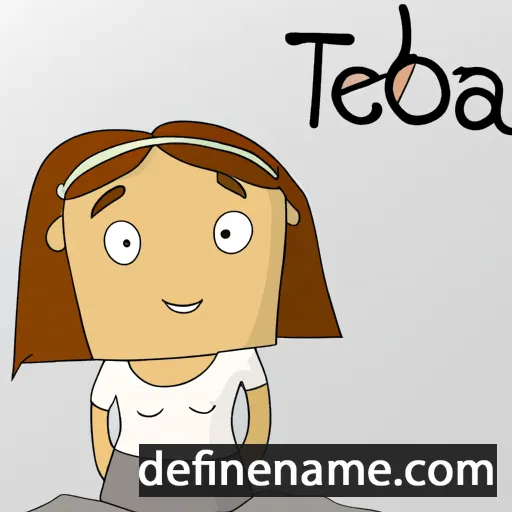 cartoon of the name Teia