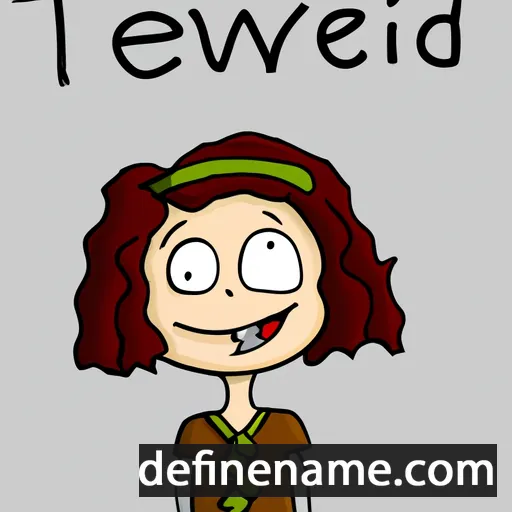 Teiddwen cartoon