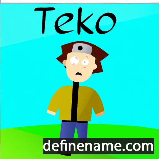 cartoon of the name Teiko