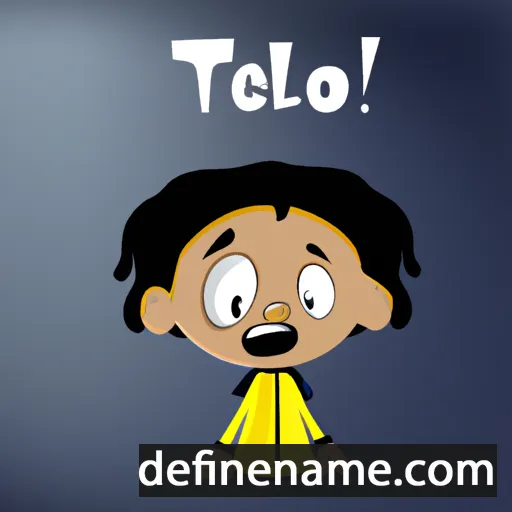 cartoon of the name Teilo