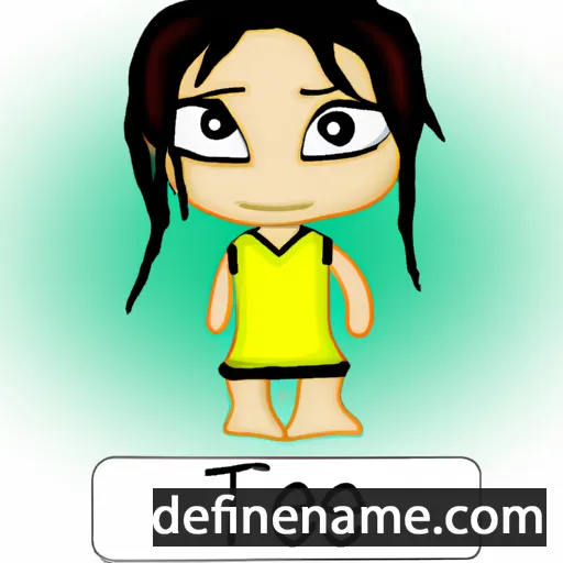 cartoon of the name Teine