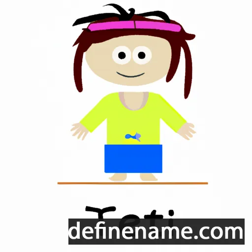 cartoon of the name Teiti