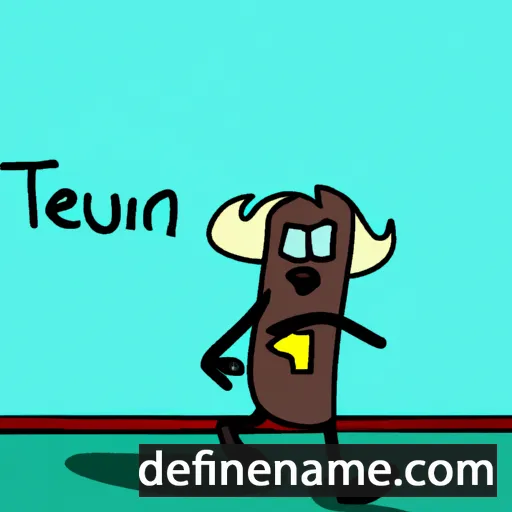 Teitrun cartoon