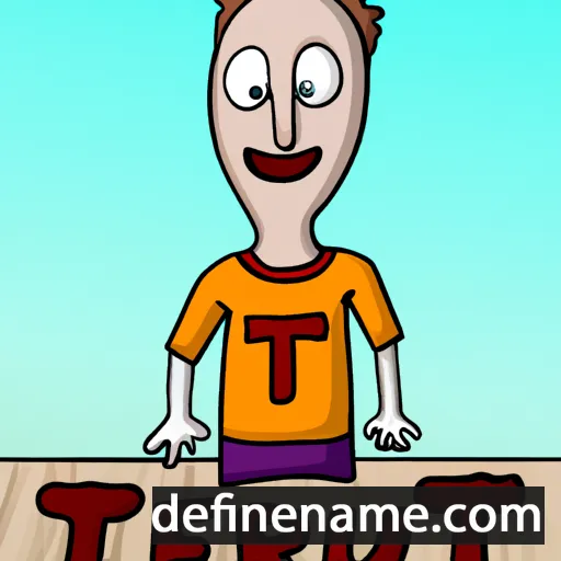 cartoon of the name Teitur