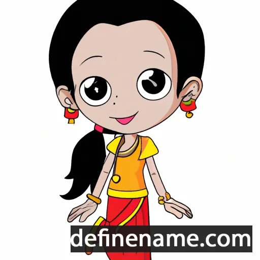 cartoon of the name Tejaswi