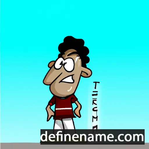 cartoon of the name Tejram