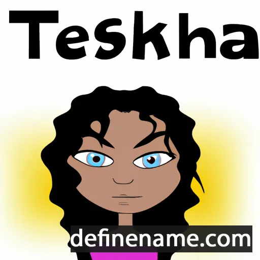 cartoon of the name Tekesha