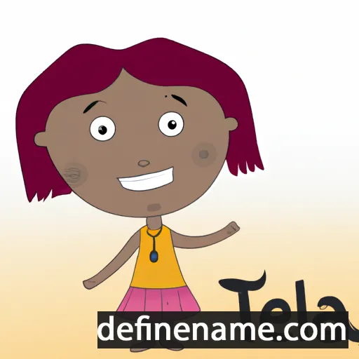 cartoon of the name Tela