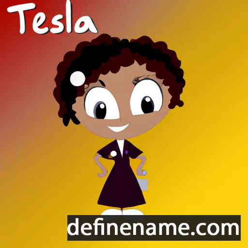 cartoon of the name Telesa