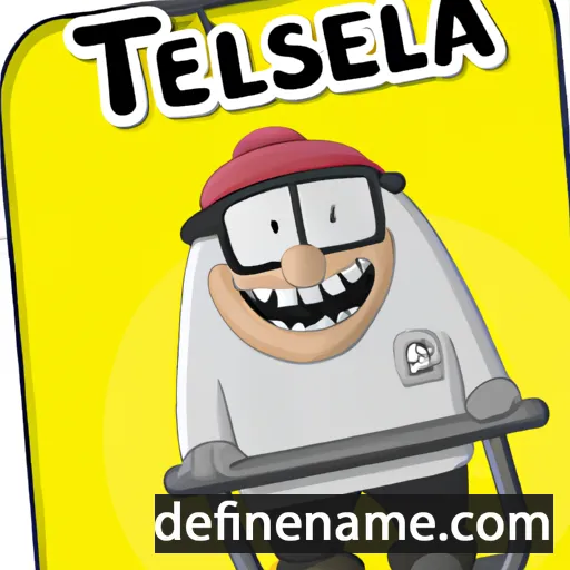 cartoon of the name Telesilla