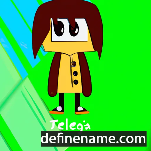 cartoon of the name Telgia