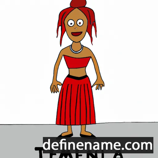 cartoon of the name Telimena