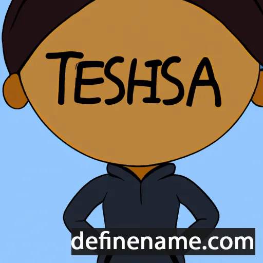 cartoon of the name Telisha