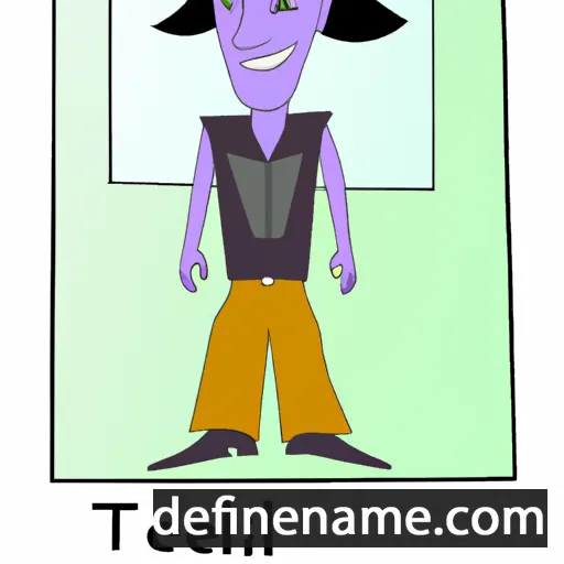 cartoon of the name Tellev