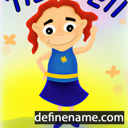 cartoon of the name Telli