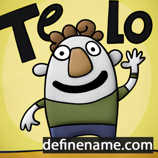 cartoon of the name Tello