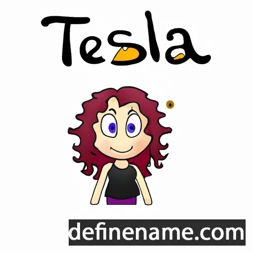 cartoon of the name Telsea