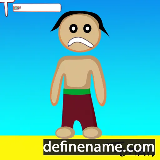 cartoon of the name Temani