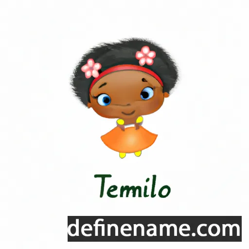 cartoon of the name Temilola