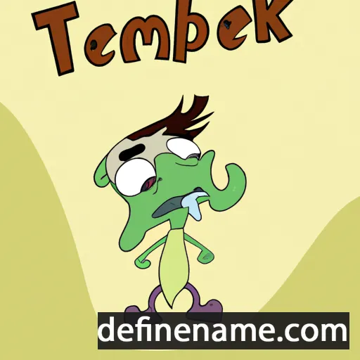 cartoon of the name Temirbek