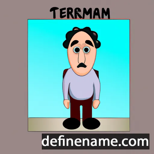 cartoon of the name Temirlan