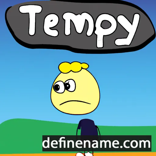 Tempy cartoon