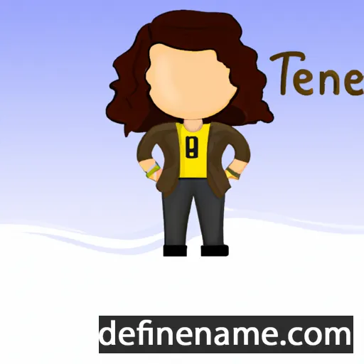 cartoon of the name Tenae