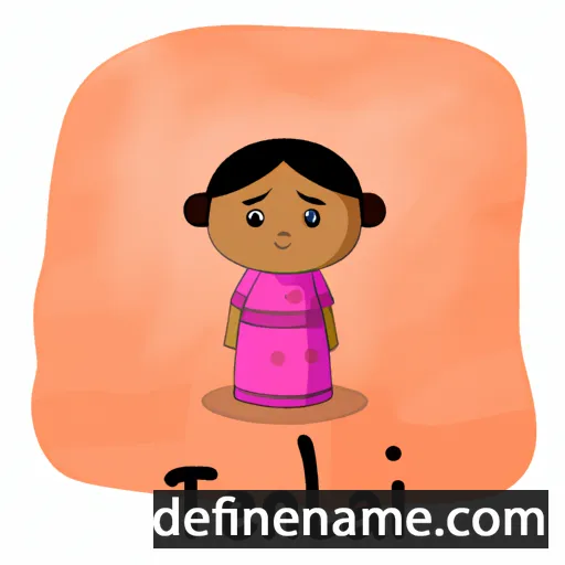 cartoon of the name Tenali