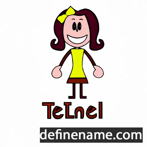 cartoon of the name Teneil