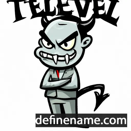 cartoon of the name Tenevil