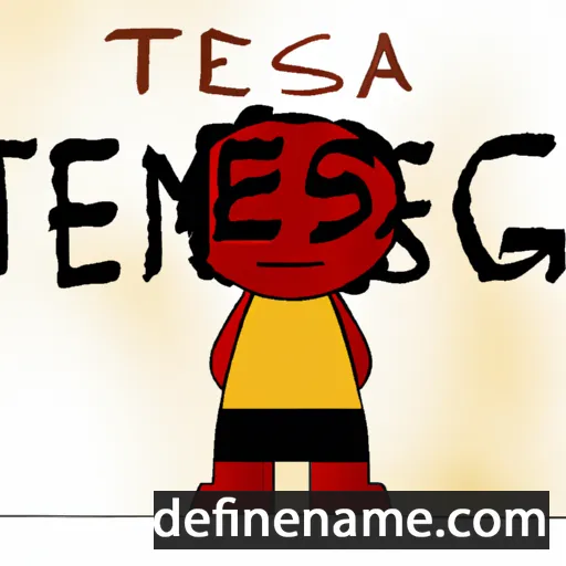 cartoon of the name Tengisa