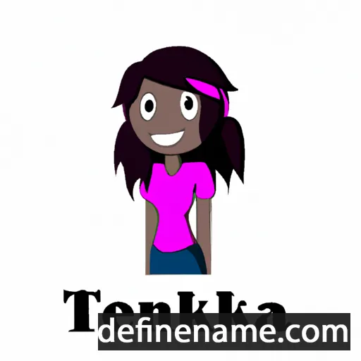 cartoon of the name Tenika