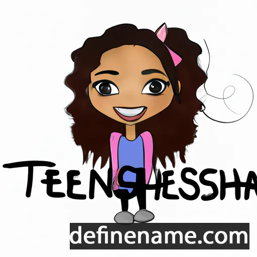 cartoon of the name Tenisha