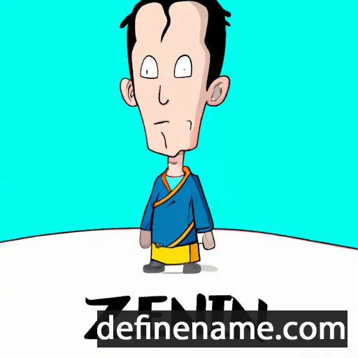 cartoon of the name Tenzin