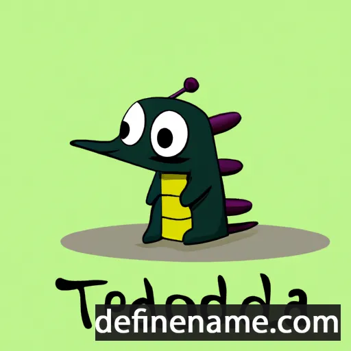 cartoon of the name Teódula