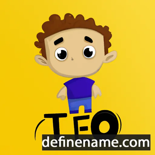 cartoon of the name Teo