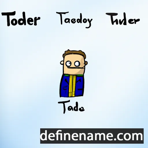 cartoon of the name Teoderik