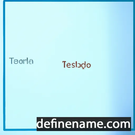 cartoon of the name Teodosia