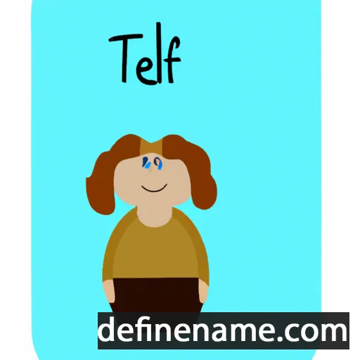 cartoon of the name Teofilė