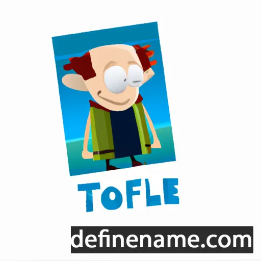 cartoon of the name Teofile