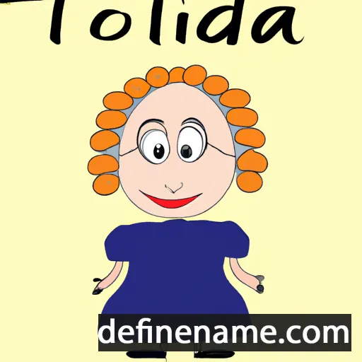 cartoon of the name Teolinda