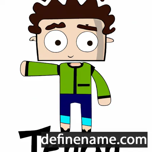 cartoon of the name Teon