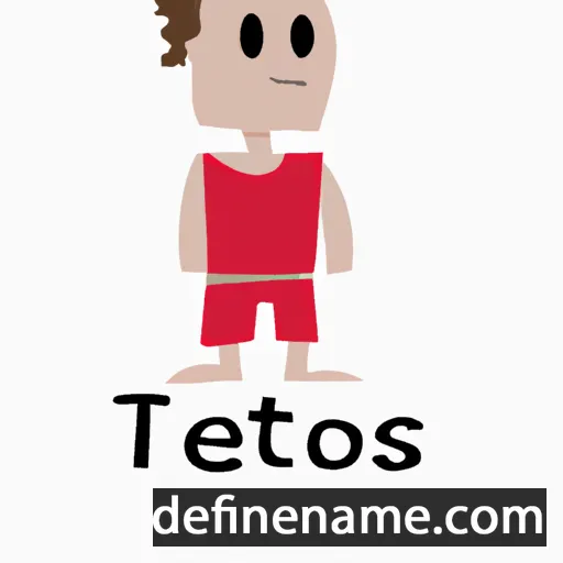 cartoon of the name Teos