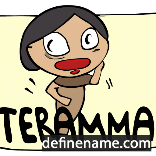 cartoon of the name Terama